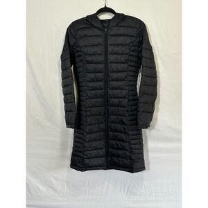Love Tree Ultra Light Packable Puffer Jacket Size S Hooded Dress Length Full Zip